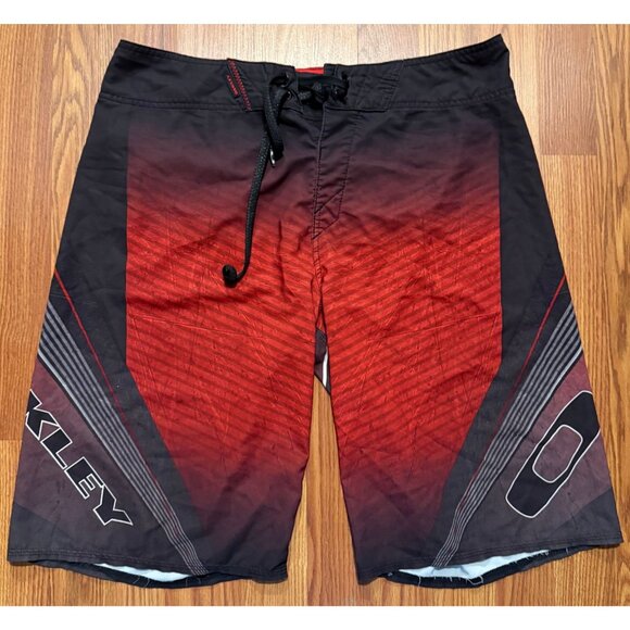 Oakley Board Shorts Mens 34 11" Beach Swim Trunks - Picture 1 of 7